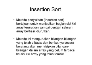 Sorting insertion-sort | PPT