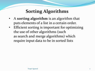Sorting algorithms | PPT