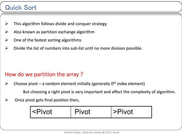 Sorting algorithms | PPT
