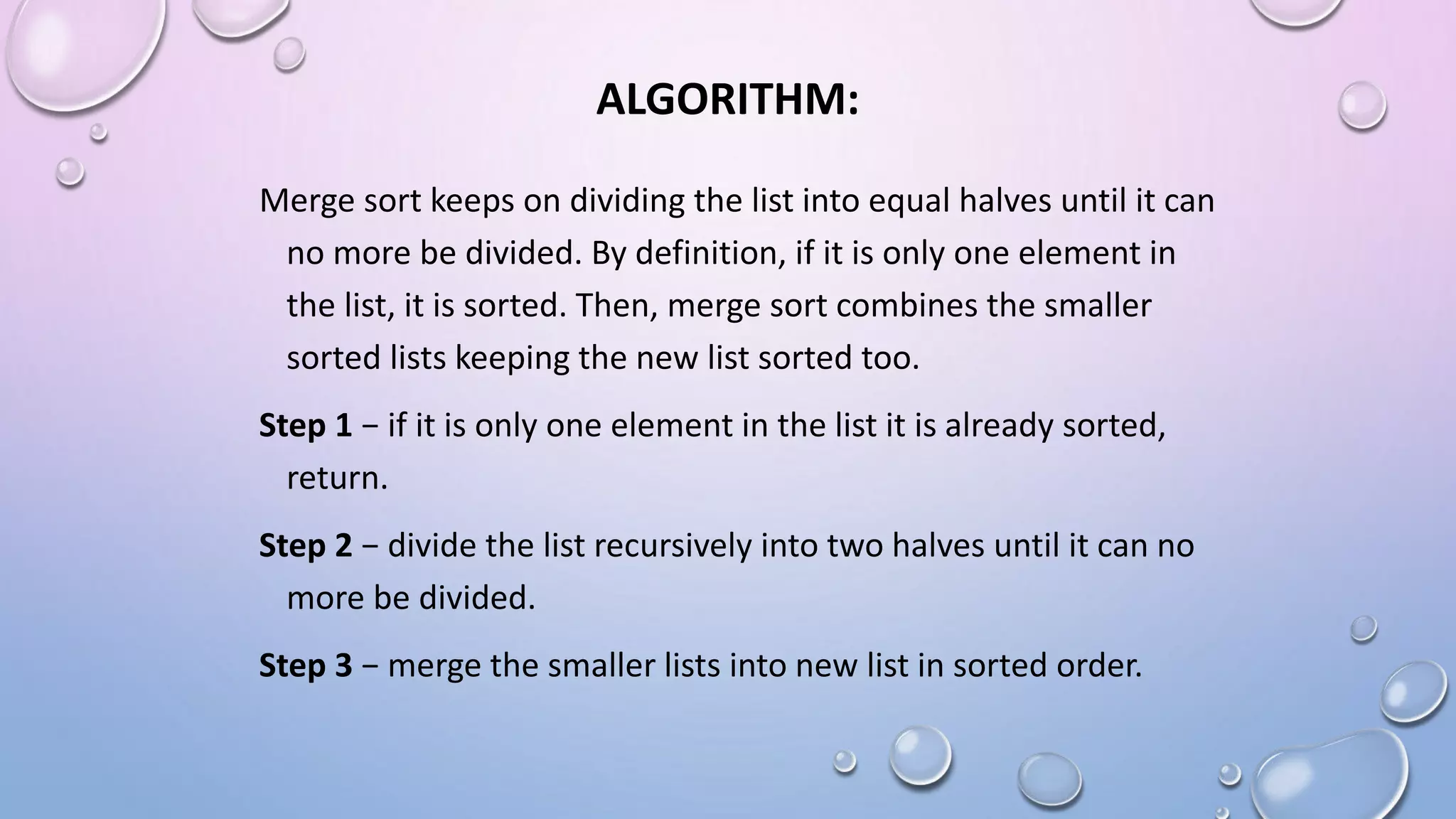 Sorting types and Algorithms | PPT