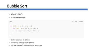 Bubble Sort & Selection Sort – Step-by-Step Guide | PPTX