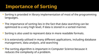 Sorting Algorithms java.pptx DSA notes Easy | PPTX