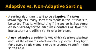 Sorting Algorithms java.pptx DSA notes Easy | PPTX