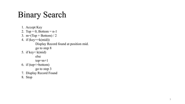 Sorting and Searching - Data Structure - Notes | PPT