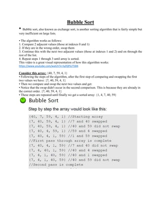 Sorting arrays | PDF