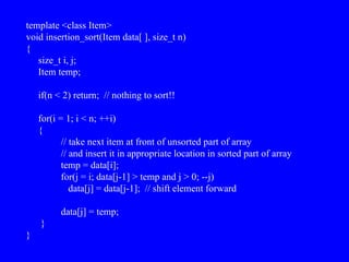 Comprehensive Guide to Sorting Algorithms in C++ with Analysis | PPT