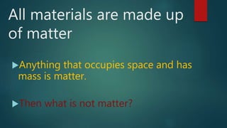 Sorting materials into groups | PPTX