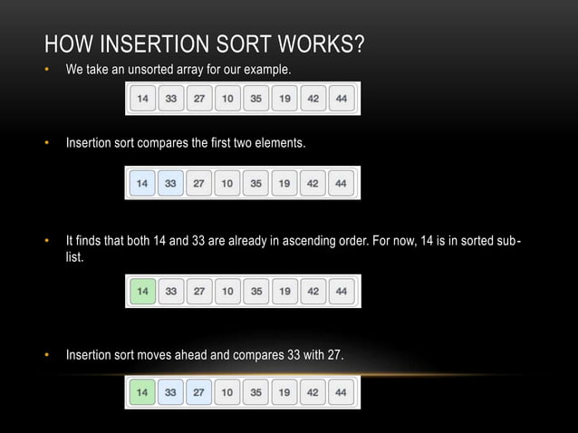Sorting method data structure | PPT