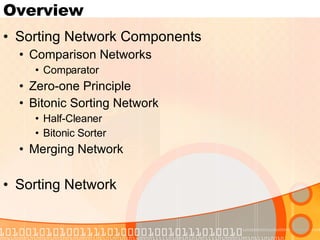 Sortingnetworks | PPT | Technology & Computing