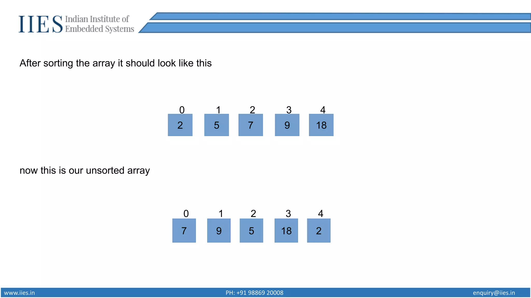 Sorting Techniques in C programming | PPTX