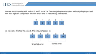 Sorting Techniques in C programming | PPTX