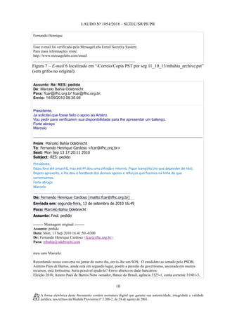 Messagelabs Os emails de FHC a Marcelo Odebrecht | PDF