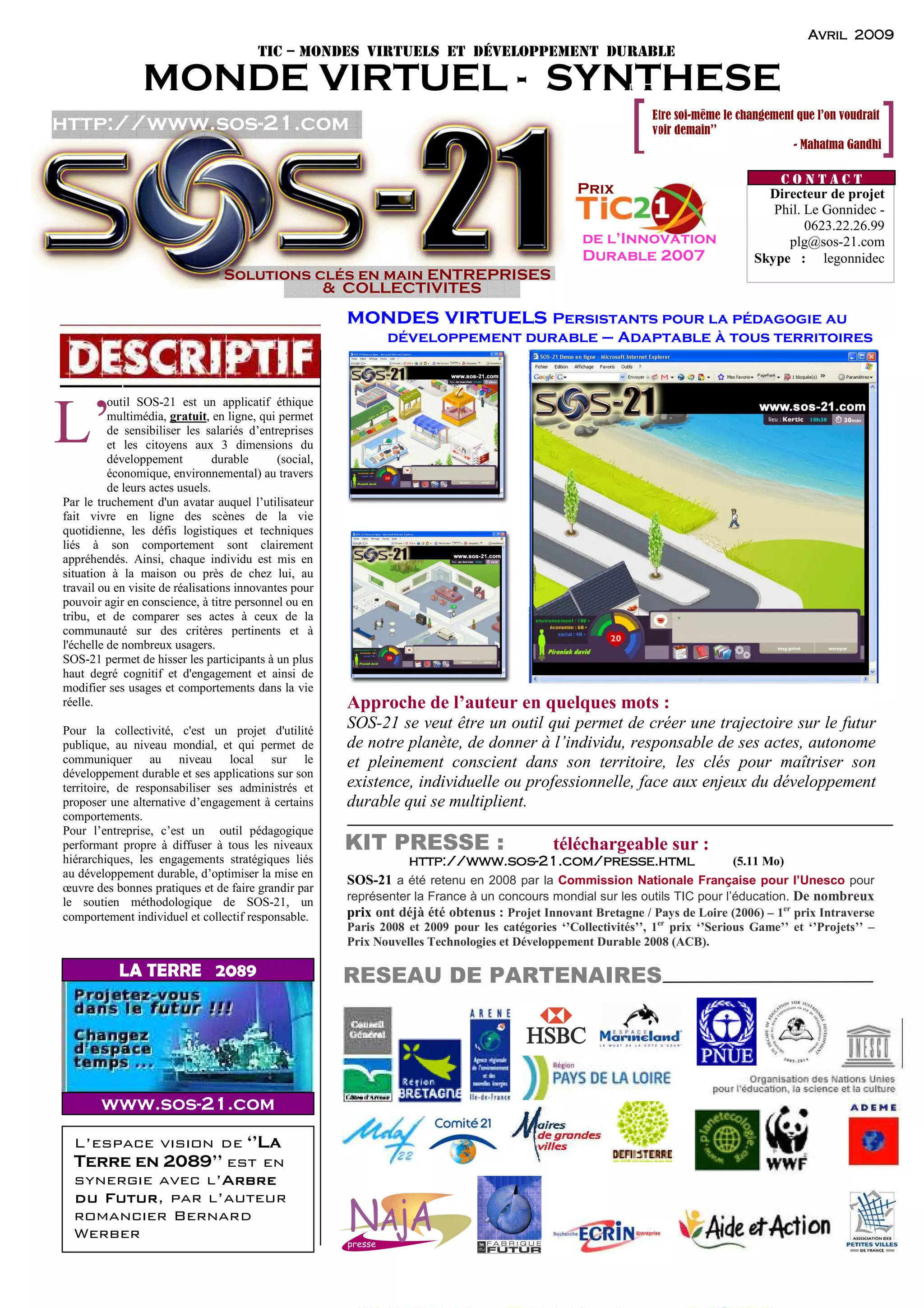 Sos 21 Synthese Avr 09