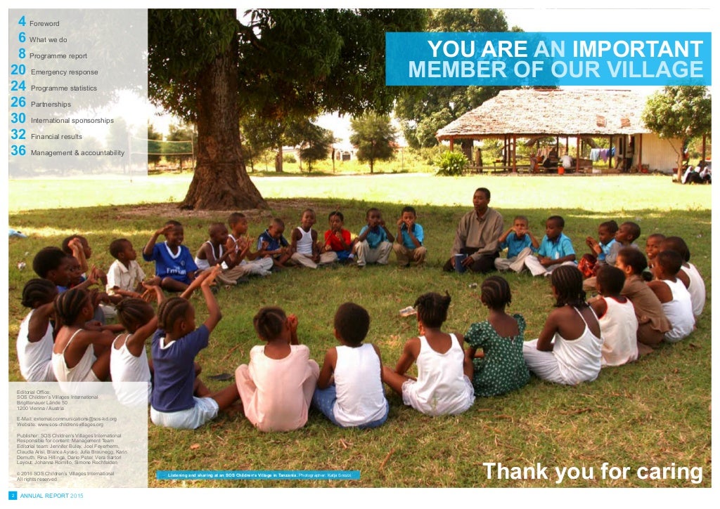 SOS Children's Villages 2015 International Annual Report