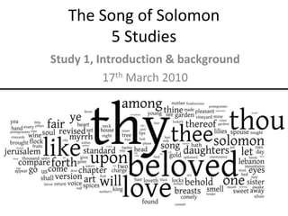 Song Solomon - Part 1