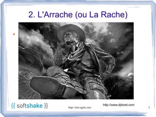 2. L'Arrache (ou La Rache)

●   Également connu sous le nom de …




                                            http://www.djibnet.com
                    http://etre-agile.com                            5
 