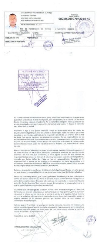 Carta Marcelo Soza