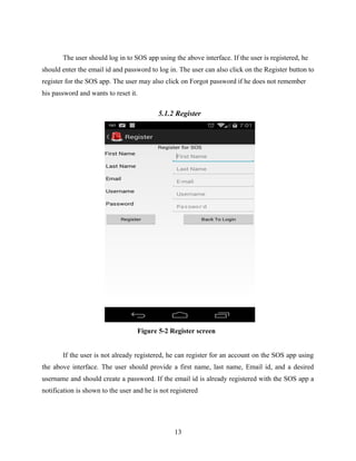 Android Sos app development report | DOC