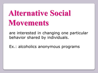 Collective Behavior, Social Movements, and Social Change | PPT
