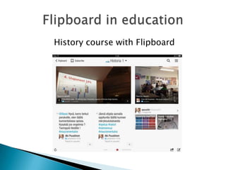 History course with Flipboard

 