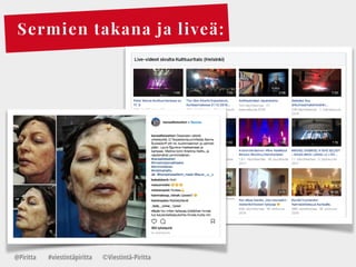 Sermien takana ja liveä:
@Piritta #viestintäpiritta ©վپԳä-ʾٳٲ
 