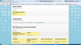 Sosiaalinen media ja verkko-oppiminen  Kaurialan lukiossa