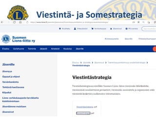 Viestintä- ja Somestrategia
30.11.2021 LC Jyväskylä Harju/Jouni Huotari 24
 