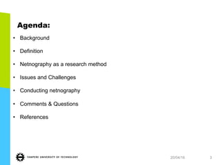 Sosiaalisen median tutkimusmenetelmät PPT 