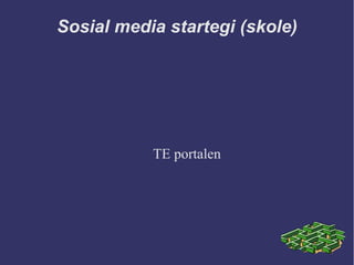 Sosial media startegi (skole)




           TE portalen
 
