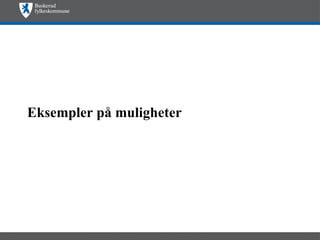 Eksempler på muligheter 