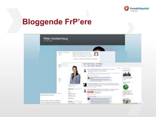 Bloggende FrP’ere