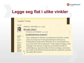 Legge seg flat i ulike vinkler