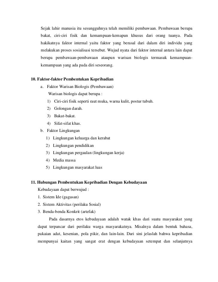 Sosialisasi Dan Pembentukan Kepribadian Sosialisasi Dan Pembentukan Kepribadian