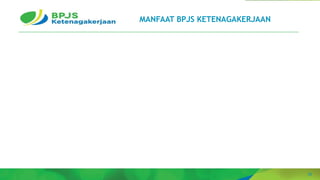 22
MANFAAT BPJS KETENAGAKERJAAN
 