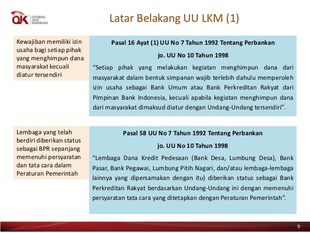 Sosialisasi Ojk Lembaga Keuangan Mikro