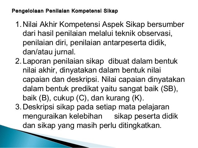 Sosialisasi pengisian nilai raport kurikulum 2013