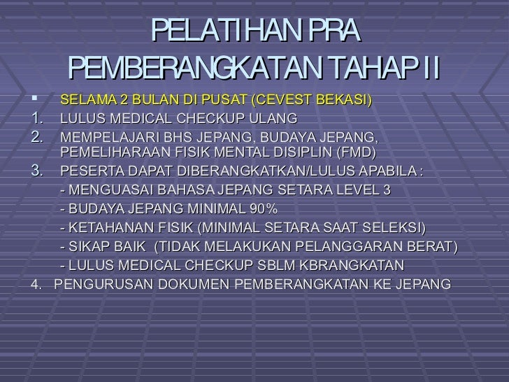 Sosialisasi Prktek Kerja Ke Jepang