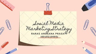 Sosial Media
Marketing Strategy
RARAS ANGGANA PRASATY
(6018210085)
 