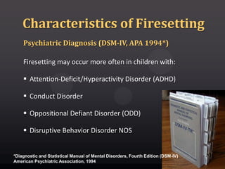 Introduction to Child & Adolescent Firesetting | PPTX