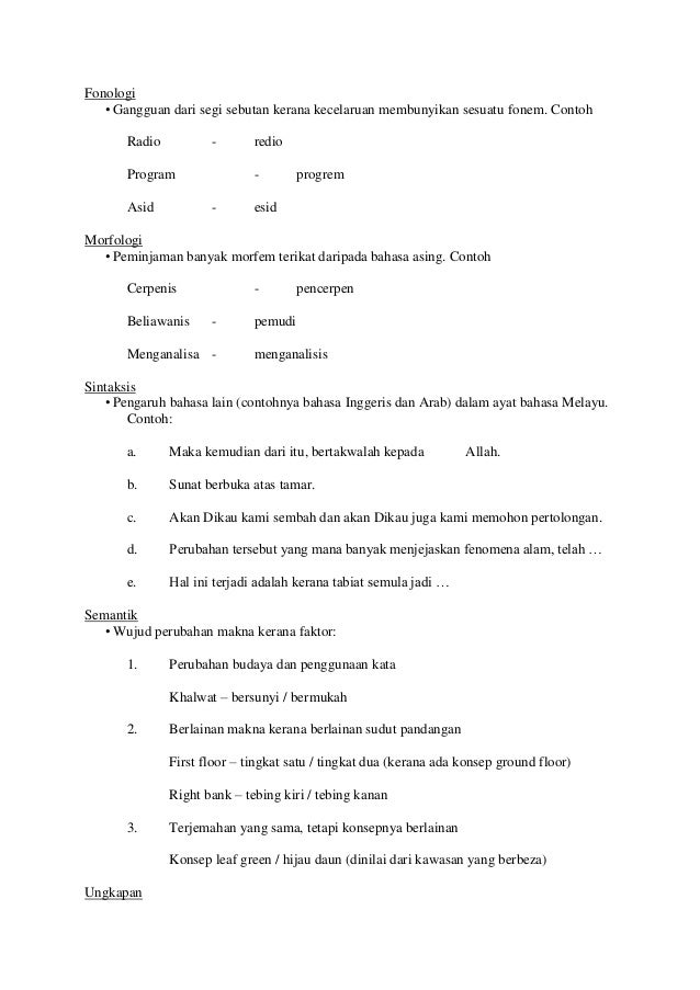 Nota Sosiolinguistik Nota Sosiolinguistik