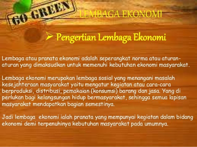 gambar struktur lembaga ekonomi