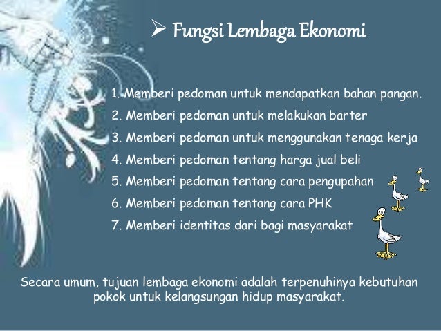 lembaga ekonomi