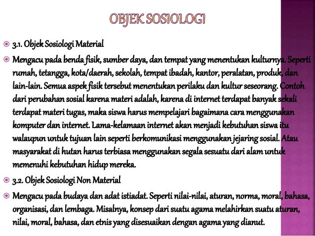 Sosiologi Sosiologi