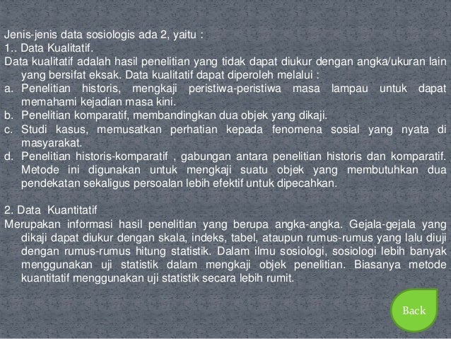 Sosiologi Kajian Sosiologi