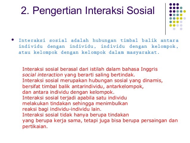 Sosiologi interaksi sosial Sosiologi interaksi sosial