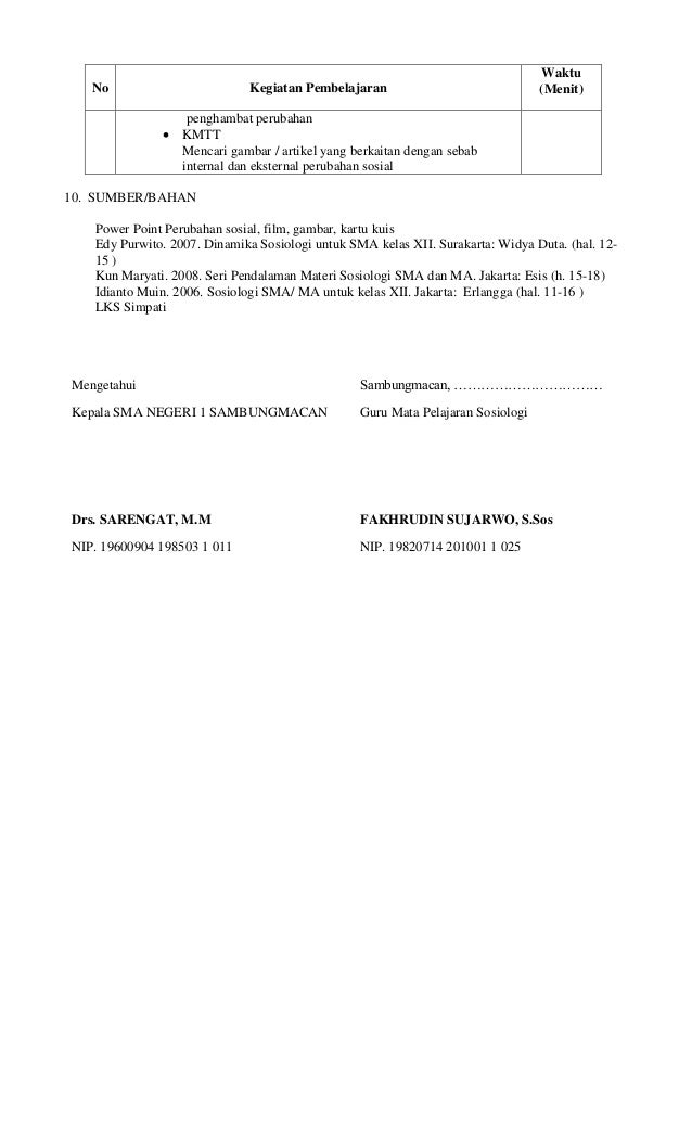 Sosiologi Xii Rpp