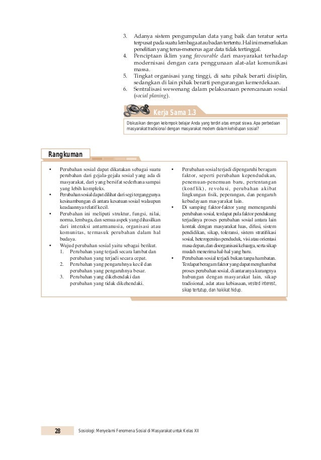 Sosiologi 3 menyelami fenomena sosial di masyarakat