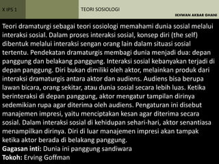 Tokoh-tokoh sosiologi klasik, modern, Indonesia dan macam-macam Teori sosiologi