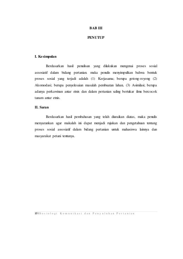 Sosiologi Komunikasi Dan Penyuluhan Pertanian