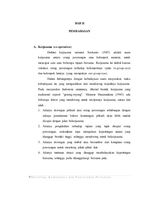 Sosiologi komunikasi dan penyuluhan pertanian